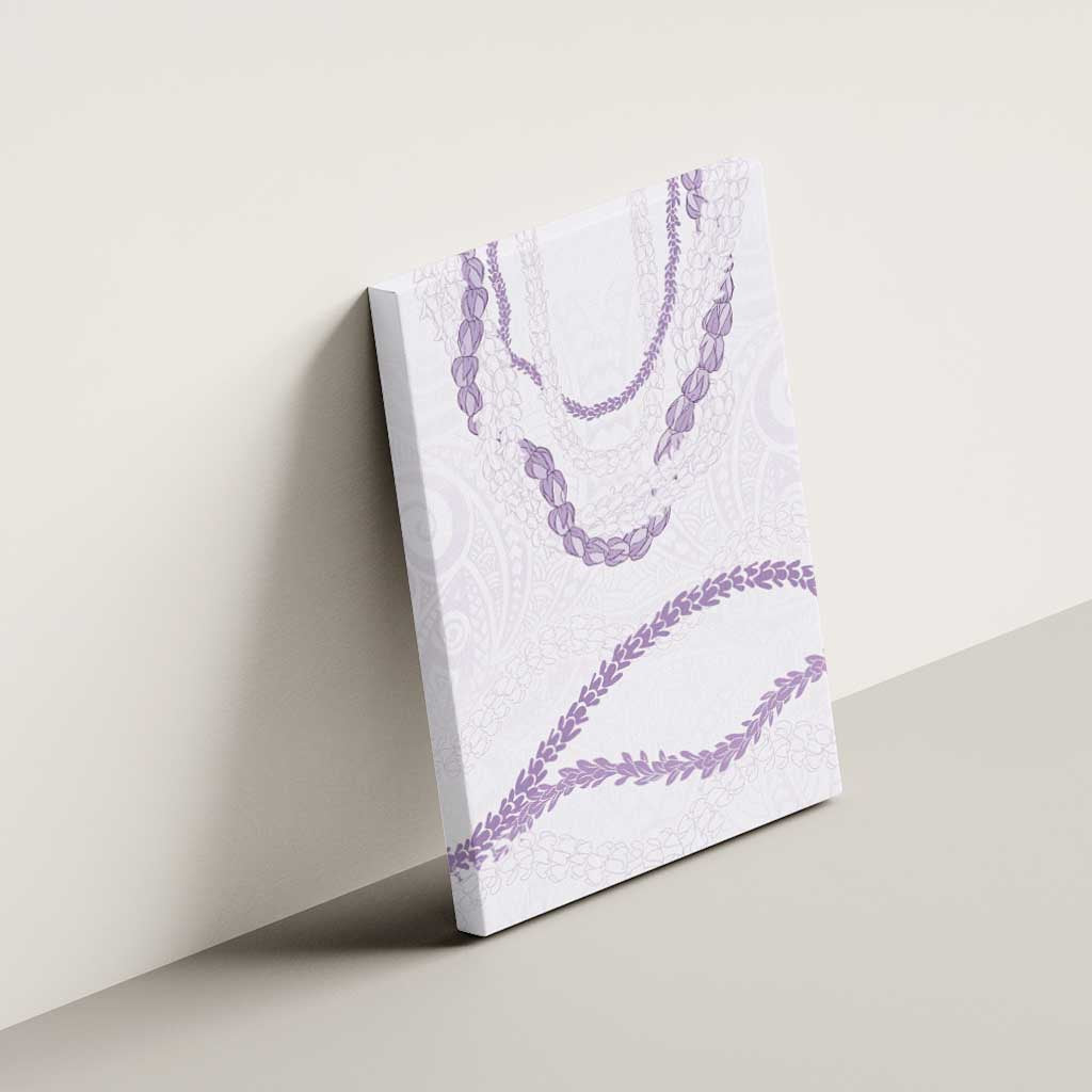 Aloha Lei Mikioi Canvas Wall Art Purple Polynesian Tribal Tatau Pattern