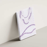 Aloha Lei Mikioi Canvas Wall Art Purple Polynesian Tribal Tatau Pattern