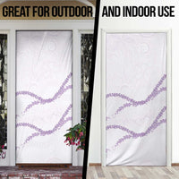 Aloha Lei Mikioi Door Cover Purple Polynesian Tribal Tatau Pattern - Polynesian Pride