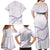 Aloha Lei Mikioi Family Matching Off Shoulder Maxi Dress and Hawaiian Shirt Purple Polynesian Tribal Tatau Pattern