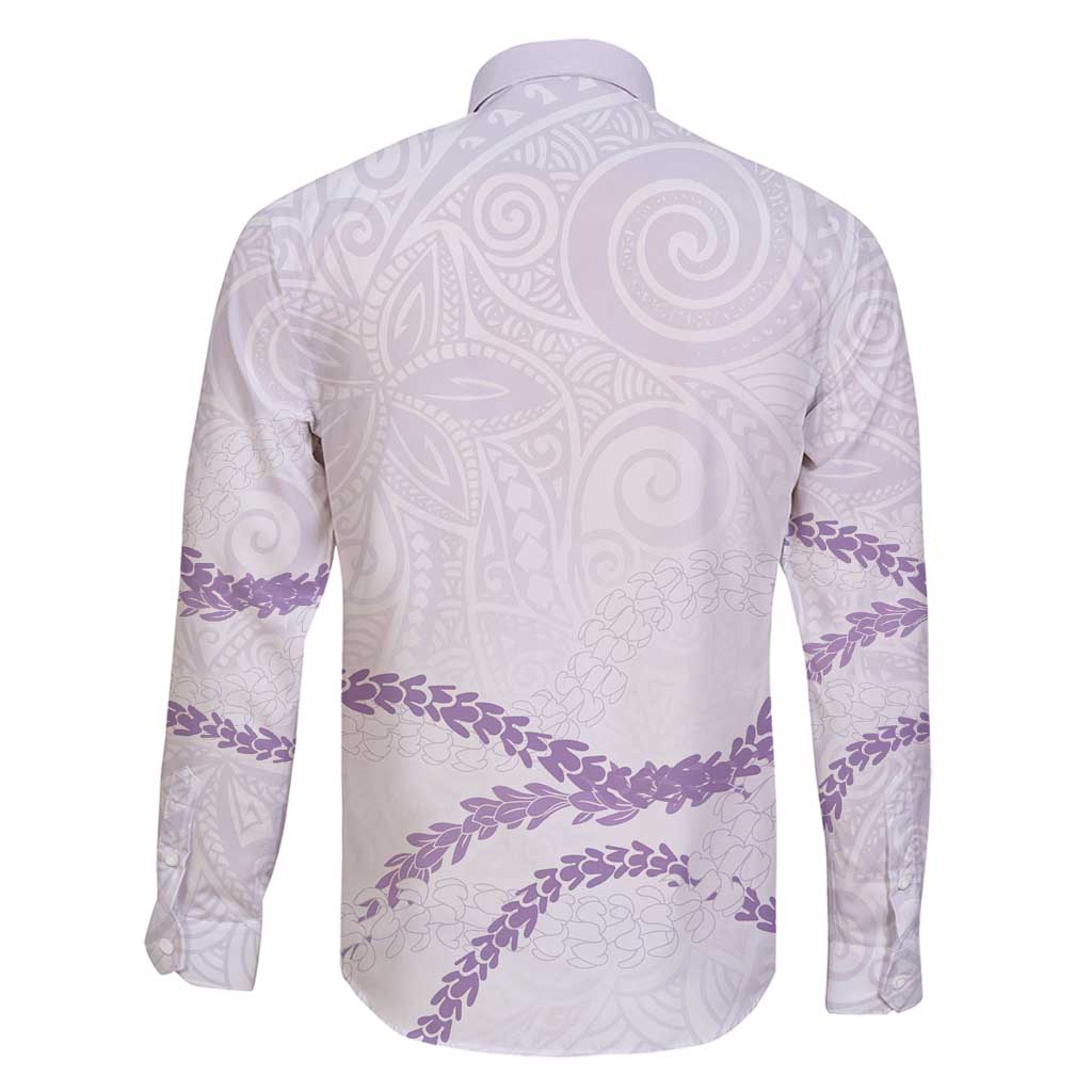 Aloha Lei Mikioi Family Matching Puletasi and Hawaiian Shirt Purple Polynesian Tribal Tatau Pattern