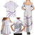 Aloha Lei Mikioi Family Matching Summer Maxi Dress and Hawaiian Shirt Purple Polynesian Tribal Tatau Pattern