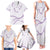 Aloha Lei Mikioi Family Matching Tank Maxi Dress and Hawaiian Shirt Purple Polynesian Tribal Tatau Pattern