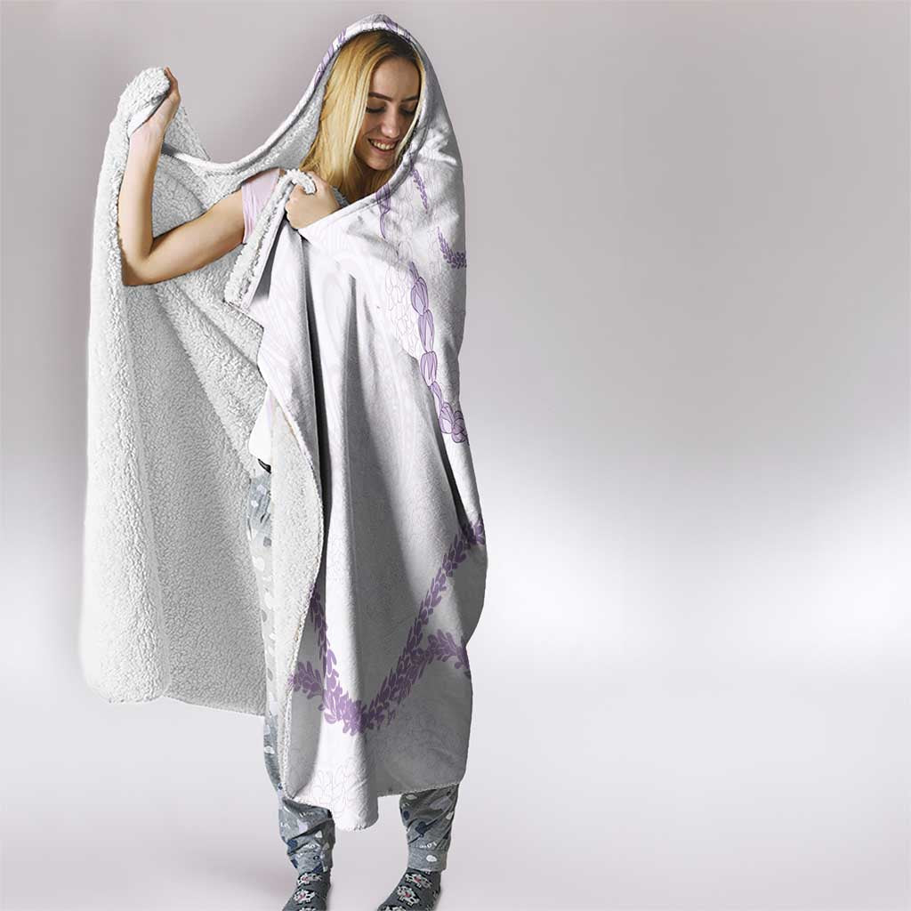 Aloha Lei Mikioi Hooded Blanket Purple Polynesian Tribal Tatau Pattern LT9 - Polynesian Pride