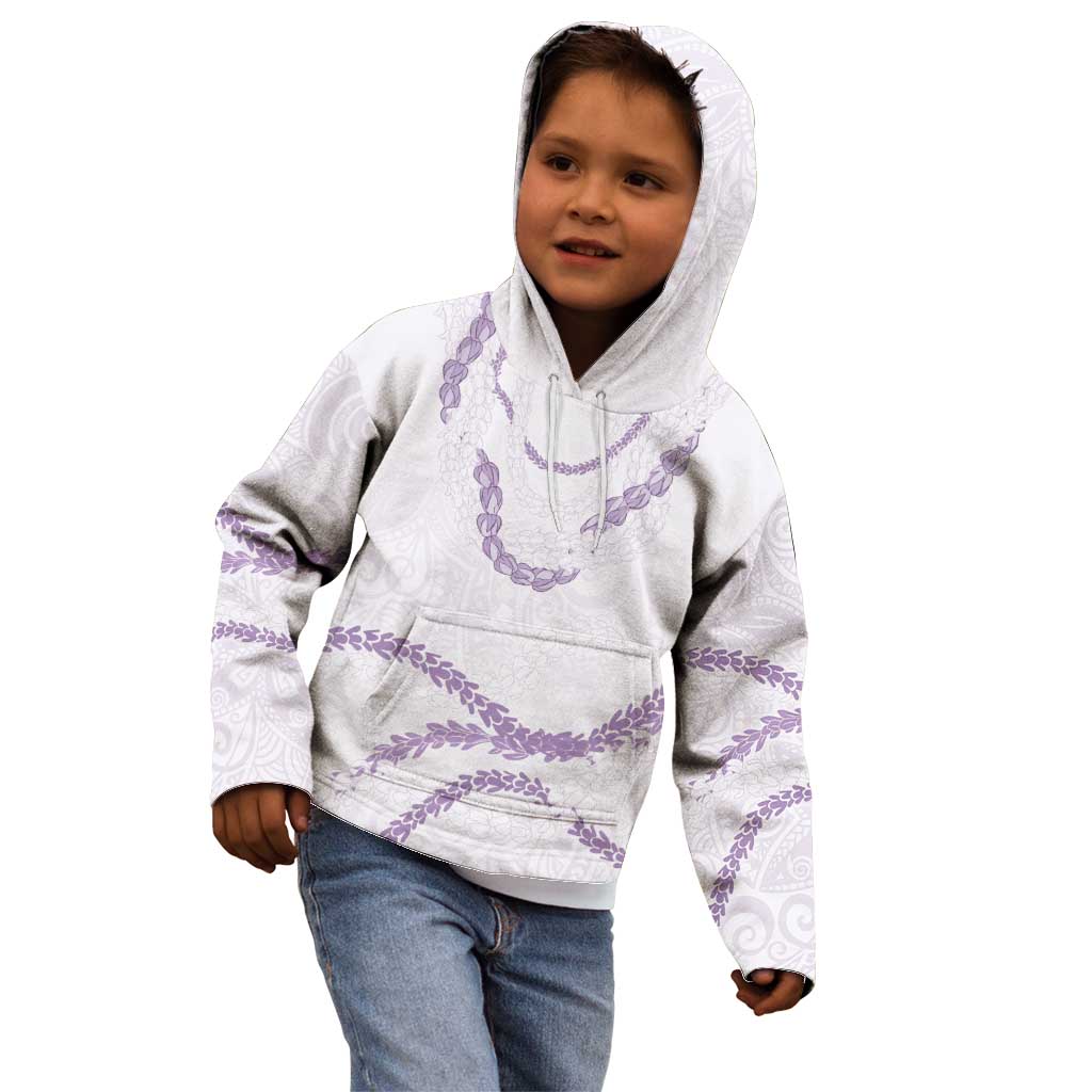 Aloha Lei Mikioi Kid Hoodie Purple Polynesian Tribal Tatau Pattern LT9 - Polynesian Pride