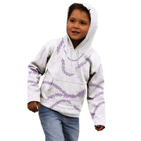 Aloha Lei Mikioi Kid Hoodie Purple Polynesian Tribal Tatau Pattern LT9 - Polynesian Pride
