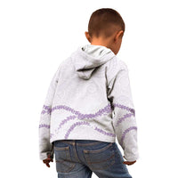 Aloha Lei Mikioi Kid Hoodie Purple Polynesian Tribal Tatau Pattern LT9 - Polynesian Pride