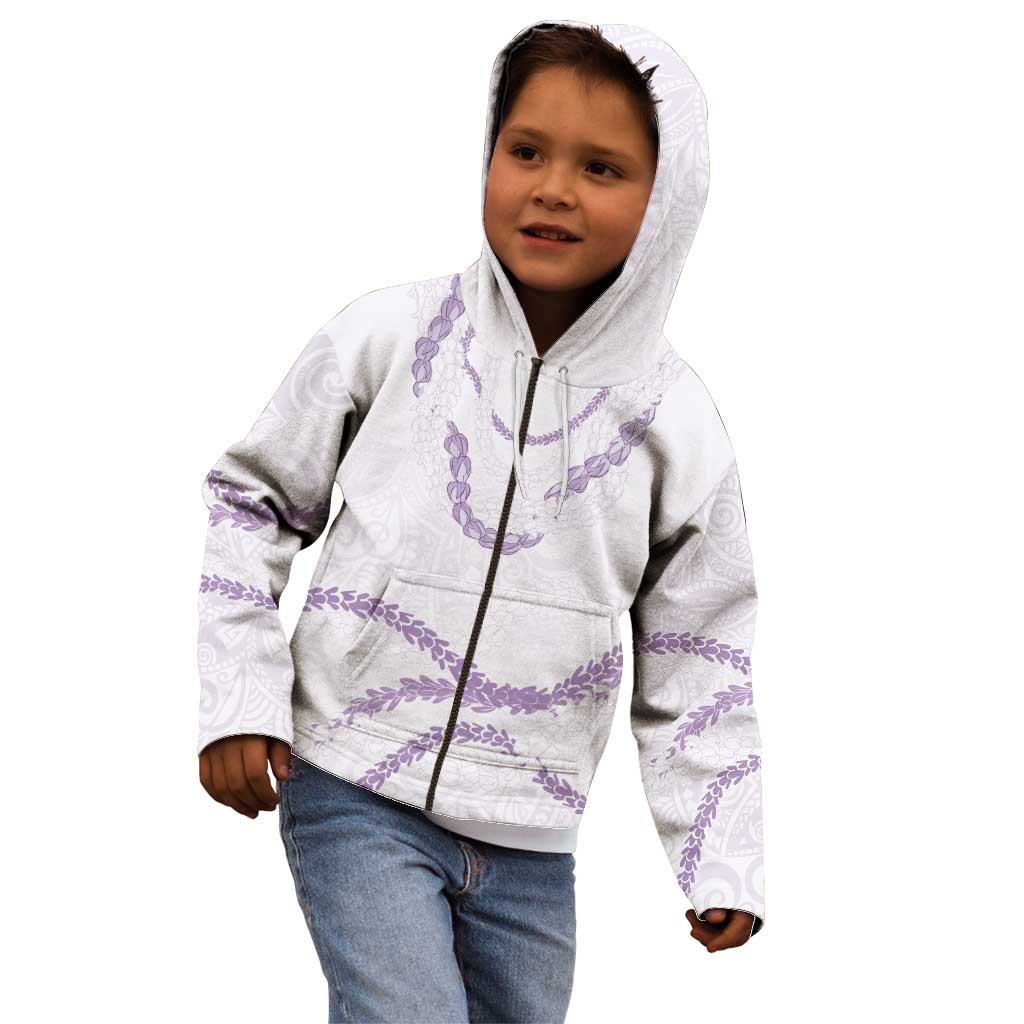 Aloha Lei Mikioi Kid Hoodie Purple Polynesian Tribal Tatau Pattern LT9 - Polynesian Pride