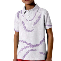 Aloha Lei Mikioi Kid Polo Shirt Purple Polynesian Tribal Tatau Pattern LT9 Kid Purple - Polynesian Pride