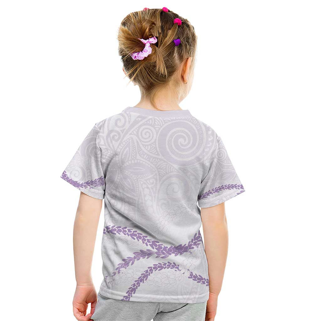 Aloha Lei Mikioi Kid T Shirt Purple Polynesian Tribal Tatau Pattern LT9 - Polynesian Pride