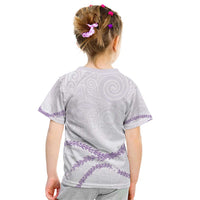 Aloha Lei Mikioi Kid T Shirt Purple Polynesian Tribal Tatau Pattern LT9 - Polynesian Pride