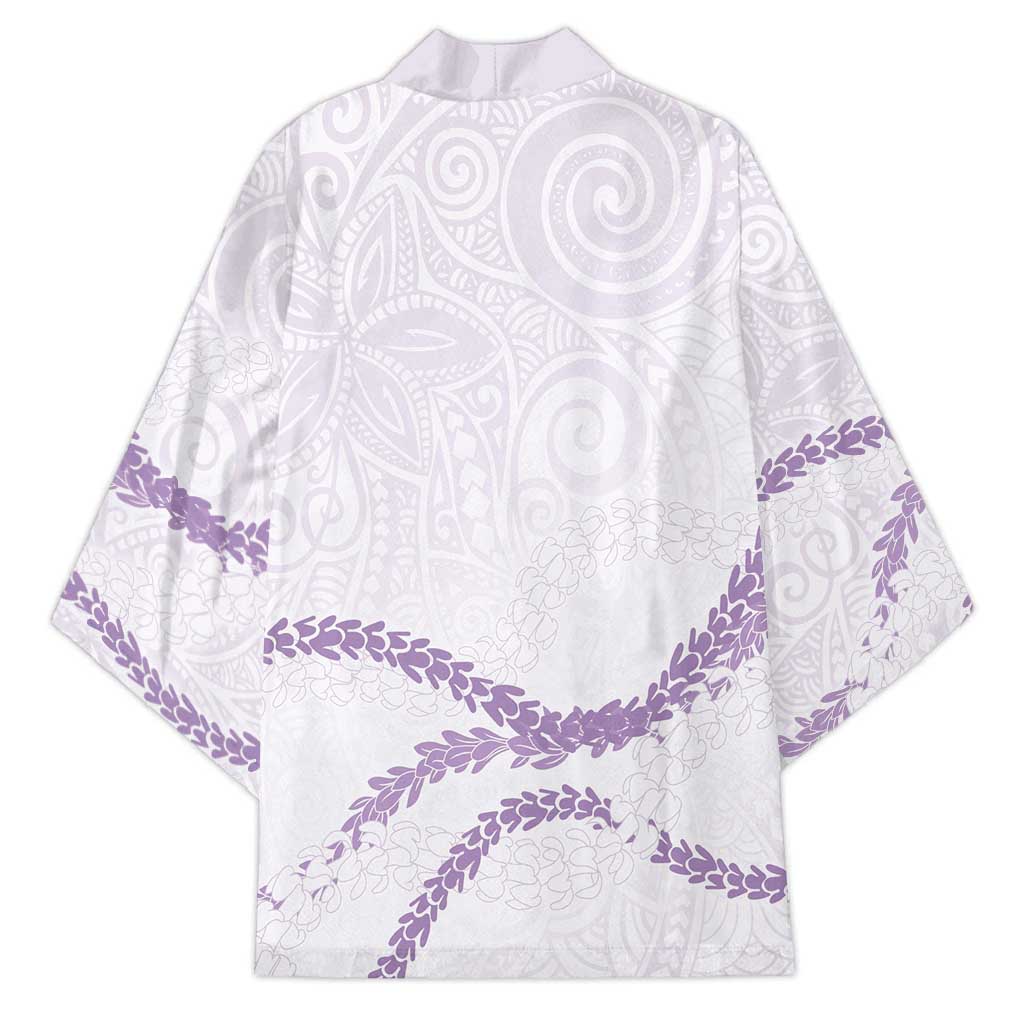 Aloha Lei Mikioi Kimono Purple Polynesian Tribal Tatau Pattern - Polynesian Pride