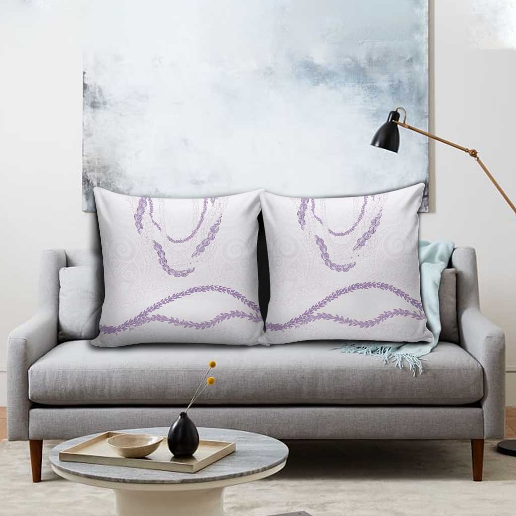 Aloha Lei Mikioi Pillow Cover Purple Polynesian Tribal Tatau Pattern - Polynesian Pride