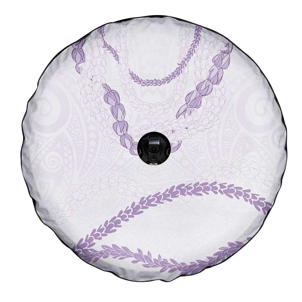 Aloha Lei Mikioi Spare Tire Cover Purple Polynesian Tribal Tatau Pattern