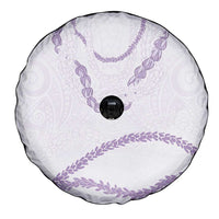 Aloha Lei Mikioi Spare Tire Cover Purple Polynesian Tribal Tatau Pattern