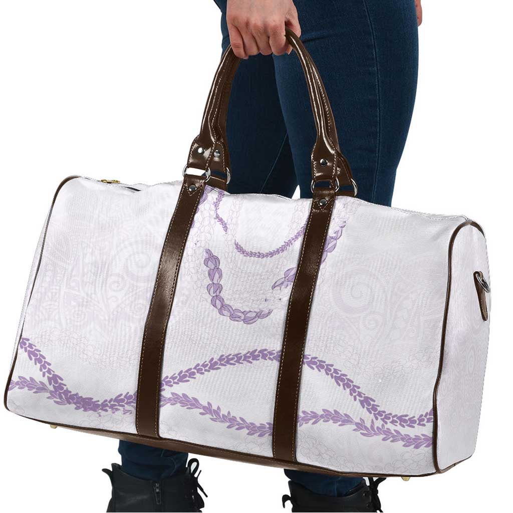 Aloha Lei Mikioi Travel Bag Purple Polynesian Tribal Tatau Pattern - Polynesian Pride
