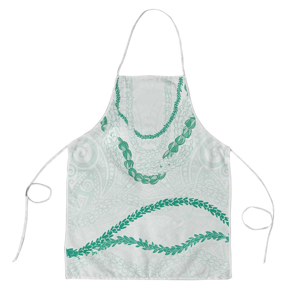 Aloha Lei Mikioi Apron Sage Green Polynesian Tribal Tatau Pattern - Polynesian Pride