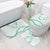 Aloha Lei Mikioi Bathroom Set Sage Green Polynesian Tribal Tatau Pattern - Polynesian Pride