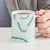 Aloha Lei Mikioi Ceramic Mug Sage Green Polynesian Tribal Tatau Pattern - Polynesian Pride