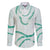 Aloha Lei Mikioi Family Matching Off Shoulder Maxi Dress and Hawaiian Shirt Sage Green Polynesian Tribal Tatau Pattern