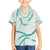 Aloha Lei Mikioi Family Matching Off Shoulder Maxi Dress and Hawaiian Shirt Sage Green Polynesian Tribal Tatau Pattern