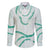 Aloha Lei Mikioi Family Matching Short Sleeve Bodycon Dress and Hawaiian Shirt Sage Green Polynesian Tribal Tatau Pattern