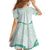 Aloha Lei Mikioi Family Matching Summer Maxi Dress and Hawaiian Shirt Sage Green Polynesian Tribal Tatau Pattern