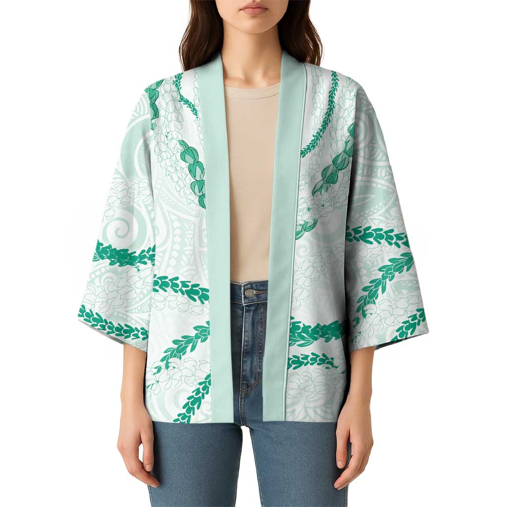Aloha Lei Mikioi Kimono Sage Green Polynesian Tribal Tatau Pattern - Polynesian Pride