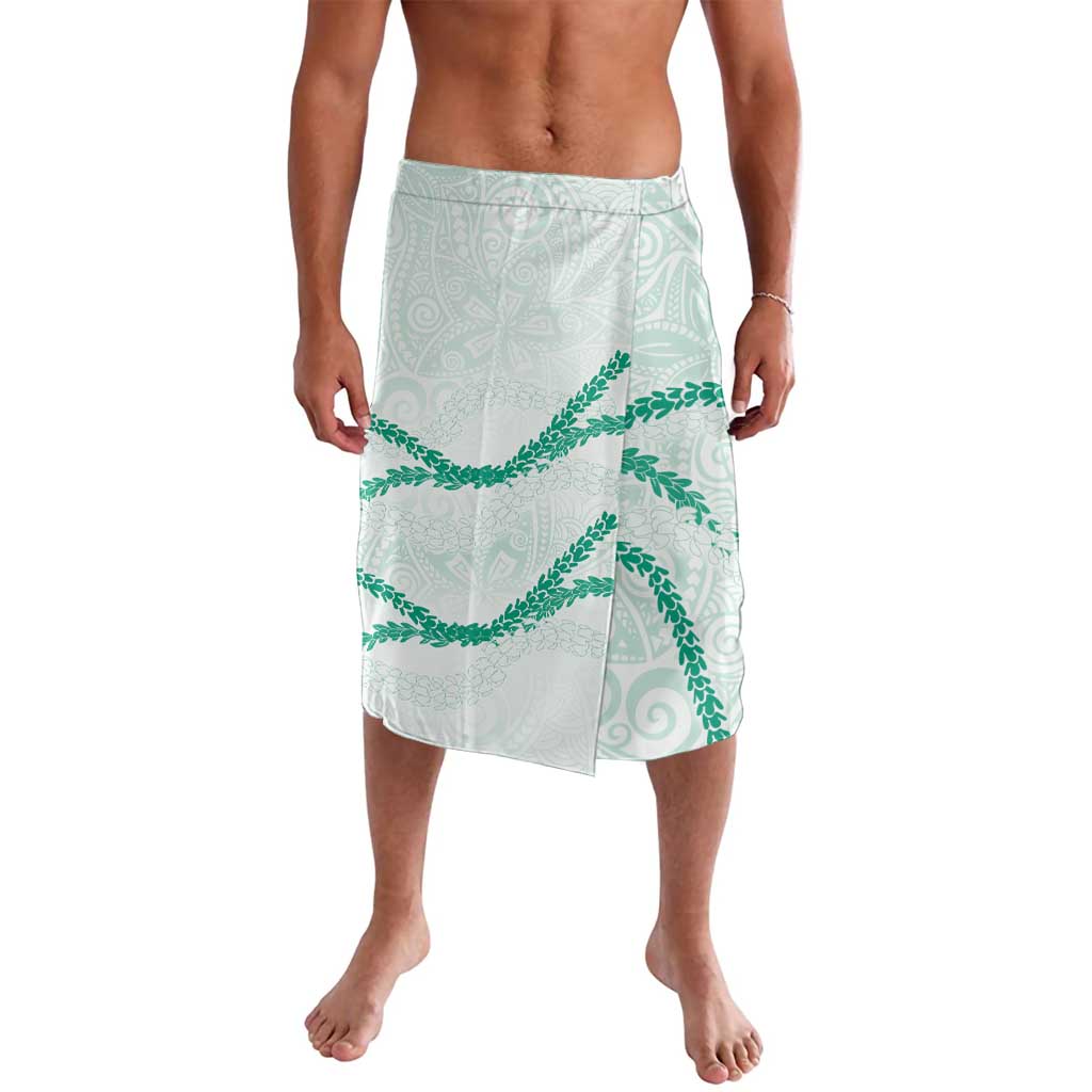 Aloha Lei Mikioi Lavalava Sage Green Polynesian Tribal Tatau Pattern