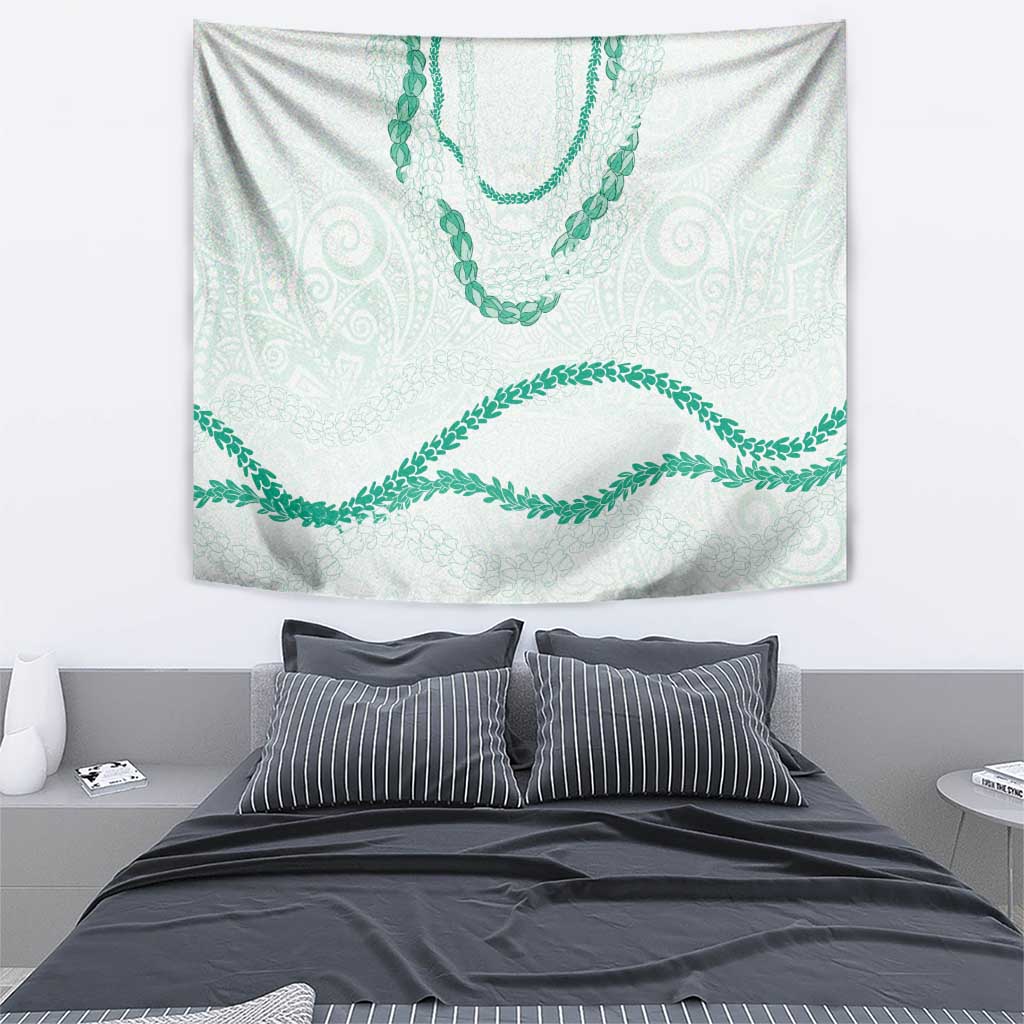 Aloha Lei Mikioi Tapestry Sage Green Polynesian Tribal Tatau Pattern LT9 - Polynesian Pride