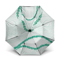 Aloha Lei Mikioi Umbrella Sage Green Polynesian Tribal Tatau Pattern - Polynesian Pride