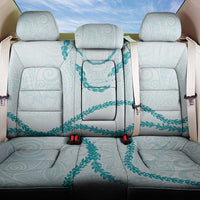 Aloha Lei Mikioi Back Car Seat Cover Teal Polynesian Tribal Tatau Pattern