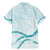 Aloha Lei Mikioi Family Matching Mermaid Dress and Hawaiian Shirt Teal Polynesian Tribal Tatau Pattern