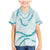 Aloha Lei Mikioi Family Matching Mermaid Dress and Hawaiian Shirt Teal Polynesian Tribal Tatau Pattern