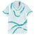 Aloha Lei Mikioi Family Matching Short Sleeve Bodycon Dress and Hawaiian Shirt Teal Polynesian Tribal Tatau Pattern