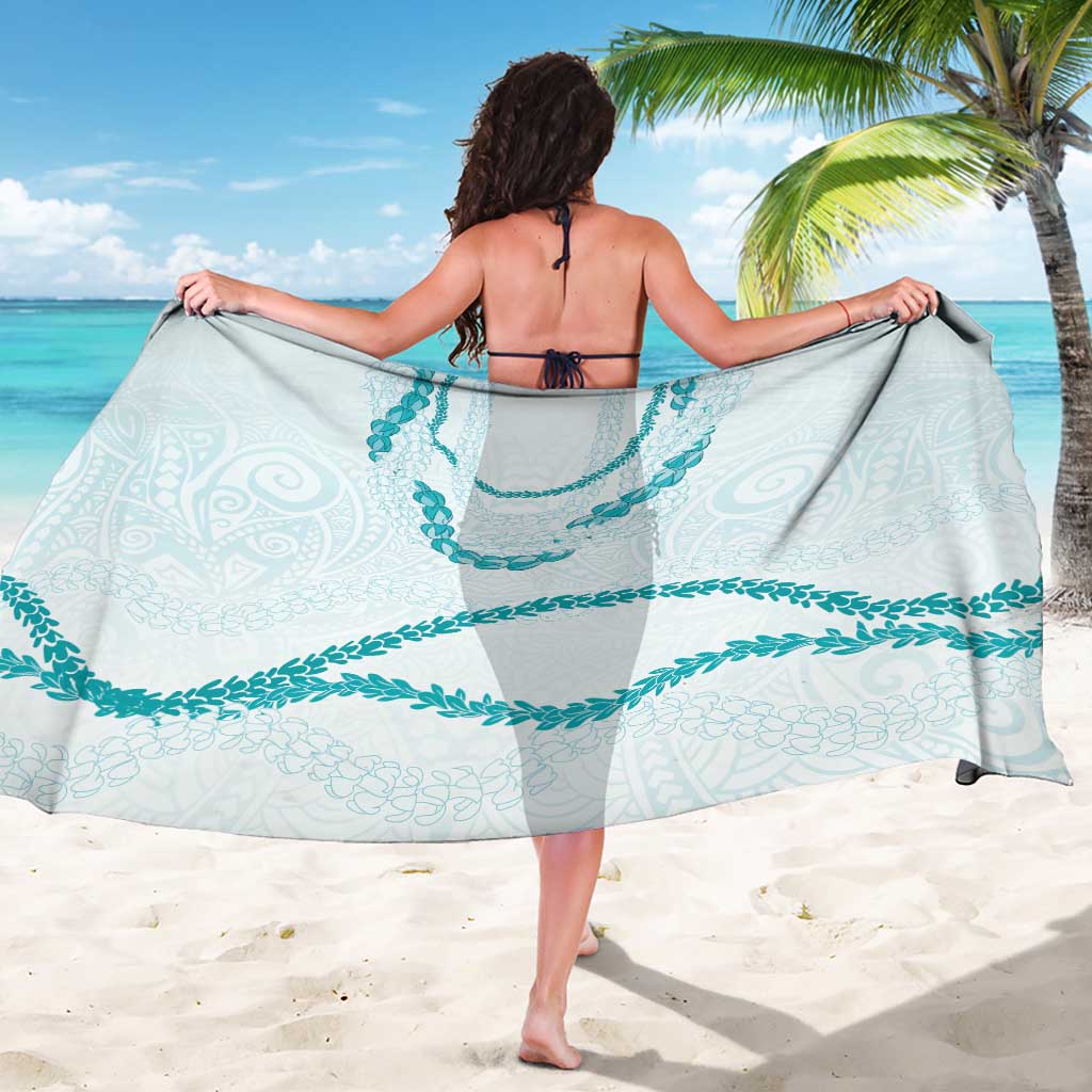 Aloha Lei Mikioi Sarong Teal Polynesian Tribal Tatau Pattern
