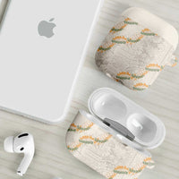 Aloha Pakalana and Puakenikeni Lei AirPods Case Beige Hawaiian Pattern - Polynesian Pride