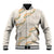 Aloha Pakalana and Puakenikeni Lei Baseball Jacket Beige Hawaiian Pattern