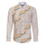 Aloha Pakalana and Puakenikeni Lei Family Matching Off Shoulder Maxi Dress and Hawaiian Shirt Beige Hawaiian Pattern