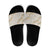 Aloha Pakalana and Puakenikeni Lei Slide Sandals Beige Hawaiian Pattern - Polynesian Pride