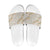 Aloha Pakalana and Puakenikeni Lei Slide Sandals Beige Hawaiian Pattern - Polynesian Pride