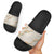 Aloha Pakalana and Puakenikeni Lei Slide Sandals Beige Hawaiian Pattern - Polynesian Pride
