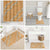 Aloha Pakalana and Puakenikeni Lei Bathroom Set Gold Hawaiian Pattern - Polynesian Pride