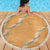 Aloha Pakalana and Puakenikeni Lei Beach Blanket Gold Hawaiian Pattern