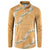 Aloha Pakalana and Puakenikeni Lei Button Sweatshirt Gold Hawaiian Pattern