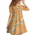 Aloha Pakalana and Puakenikeni Lei Family Matching Puletasi and Hawaiian Shirt Gold Hawaiian Pattern