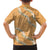 Aloha Pakalana and Puakenikeni Lei Kid Hawaiian Shirt Gold Hawaiian Pattern