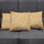 Aloha Pakalana and Puakenikeni Lei Pillow Cover Gold Hawaiian Pattern - Polynesian Pride