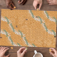 Aloha Pakalana and Puakenikeni Lei Puzzle Gold Hawaiian Pattern - Polynesian Pride