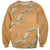 Aloha Pakalana and Puakenikeni Lei Sweatshirt Gold Hawaiian Pattern